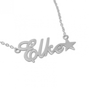 Naamketting zilver